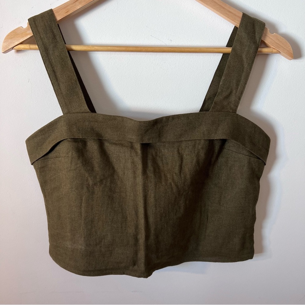 Abercrombie & Fitch Linen Squaretop Tank